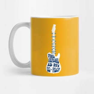 The Guitar Fretboard Is My Co-Pilot Mug